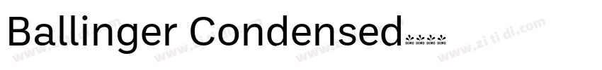 Ballinger Condensed字体转换